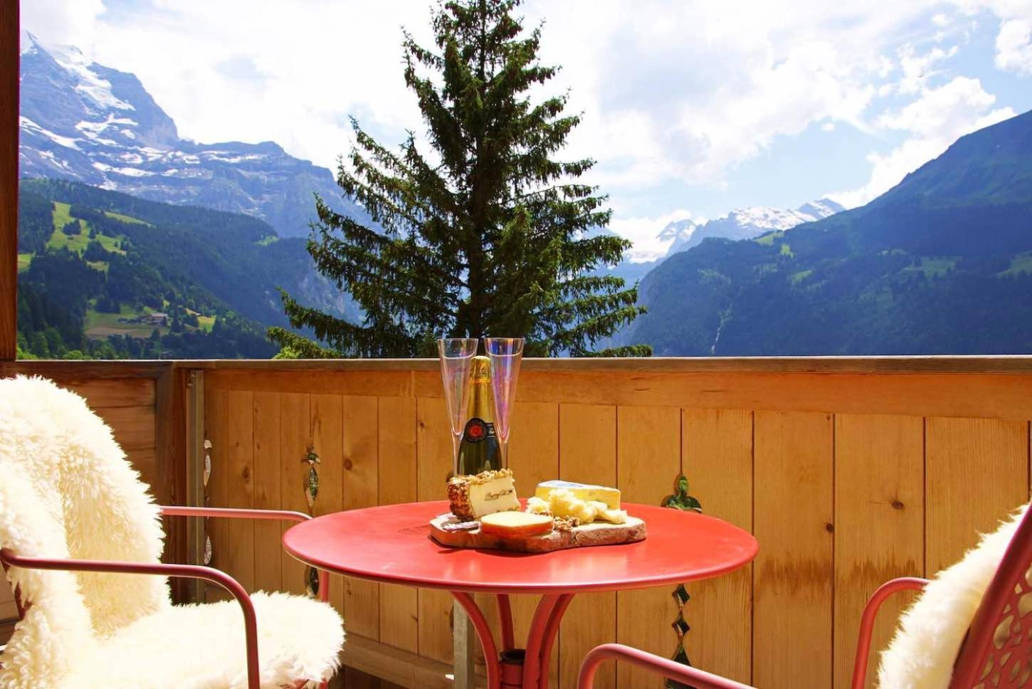 Holiday Flat #1, Chalet Aberot, Wengen, Switzerland Экстерьер фото