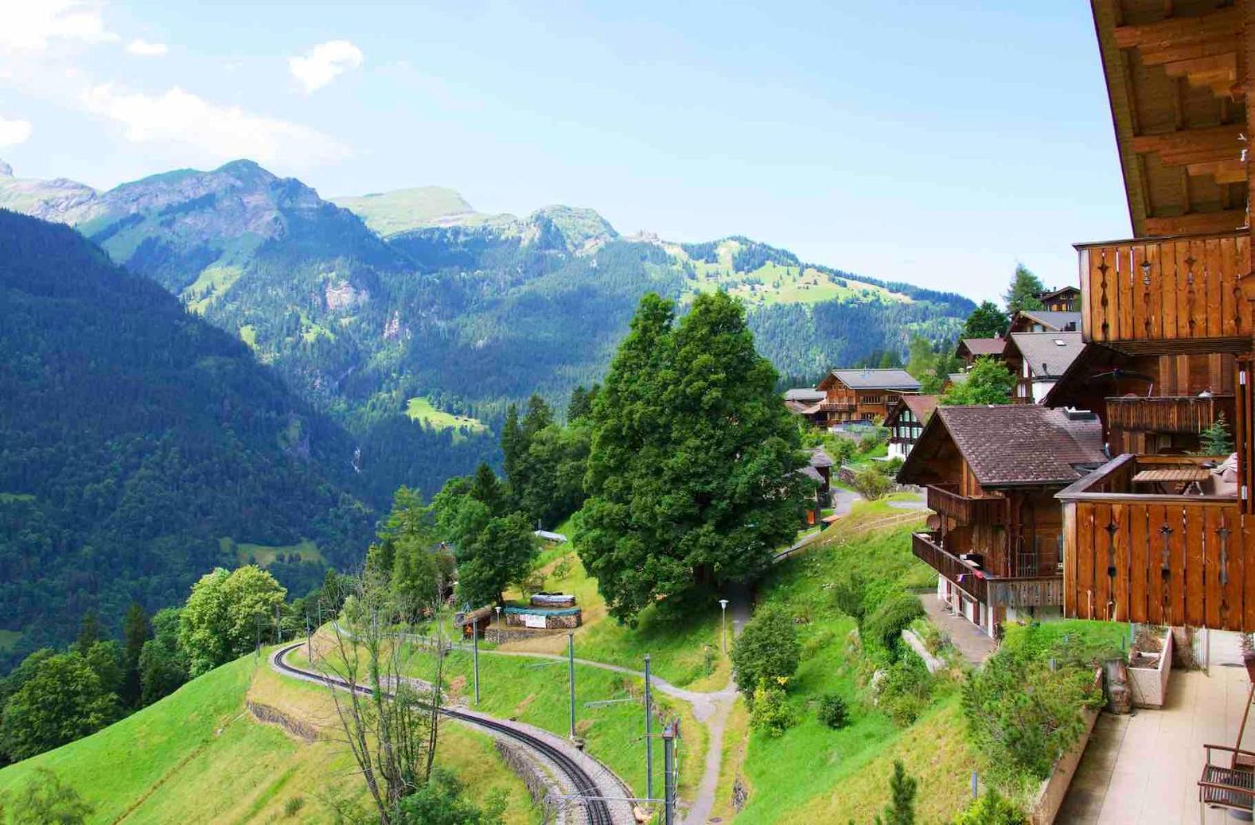 Holiday Flat #1, Chalet Aberot, Wengen, Switzerland Экстерьер фото