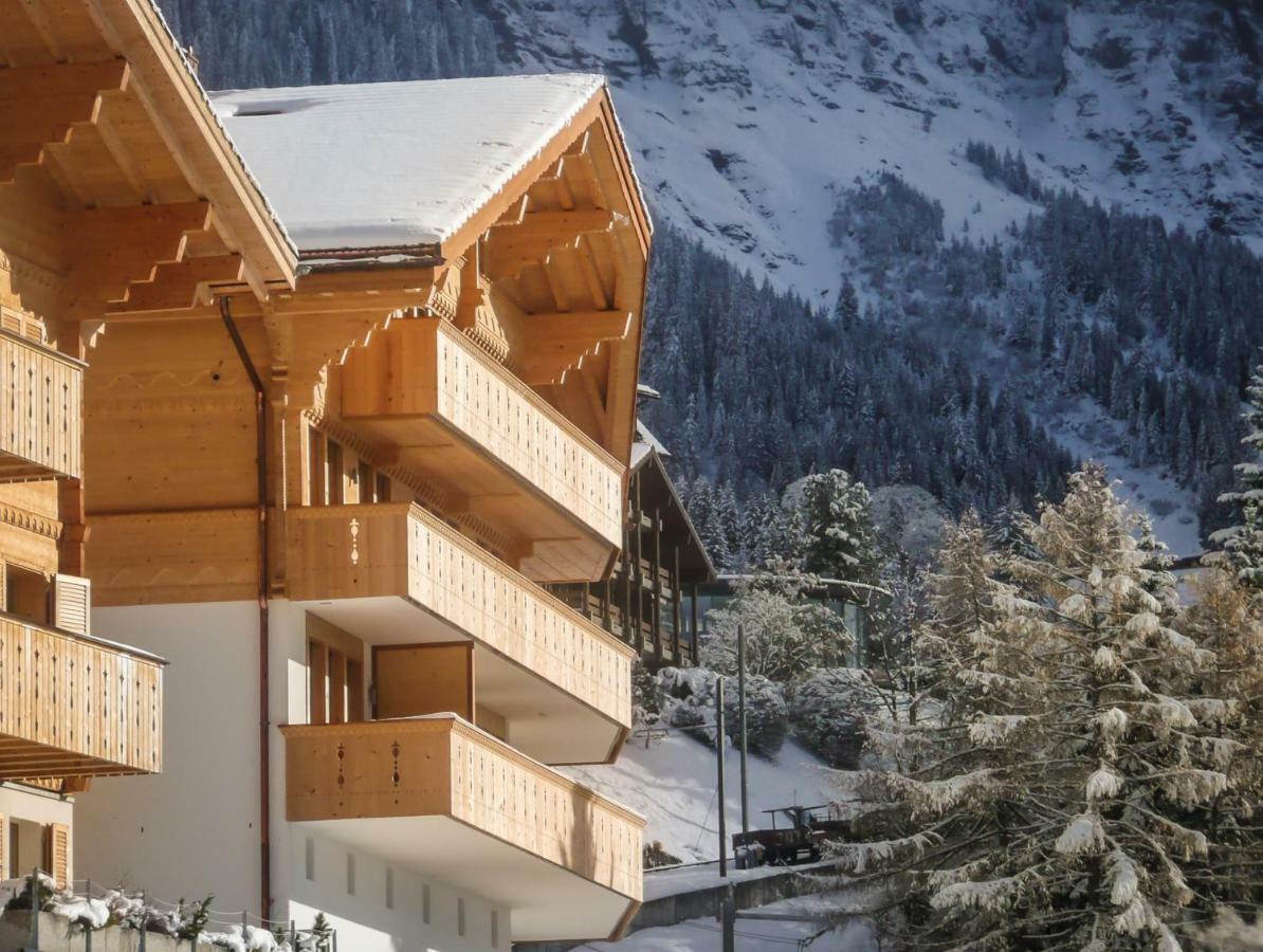 Апартаменты Holiday Flat #1, Chalet Aberot, Wengen, Switzerland Экстерьер фото