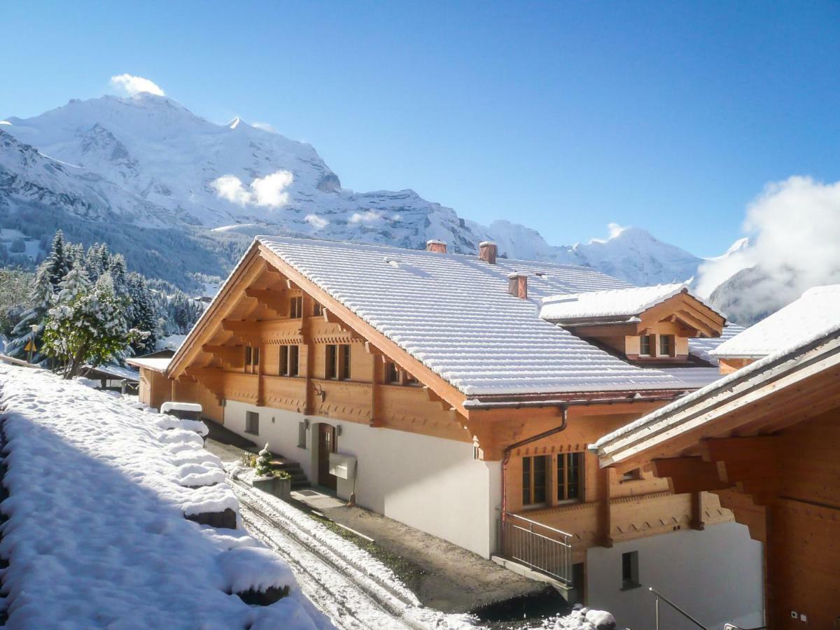 Апартаменты Holiday Flat #1, Chalet Aberot, Wengen, Switzerland Экстерьер фото