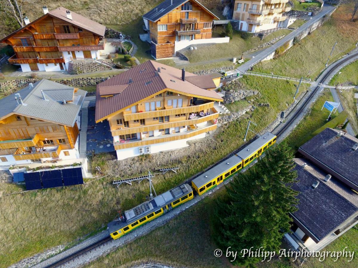 Апартаменты Holiday Flat #1, Chalet Aberot, Wengen, Switzerland Экстерьер фото